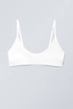 Vit - Inez Scooped Cotton Bralette - 0