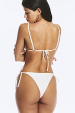 White - Tie bikini bottom - 2