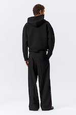 Broderad Svart - Uno Lediga Broderade Kostymbyxor - 4