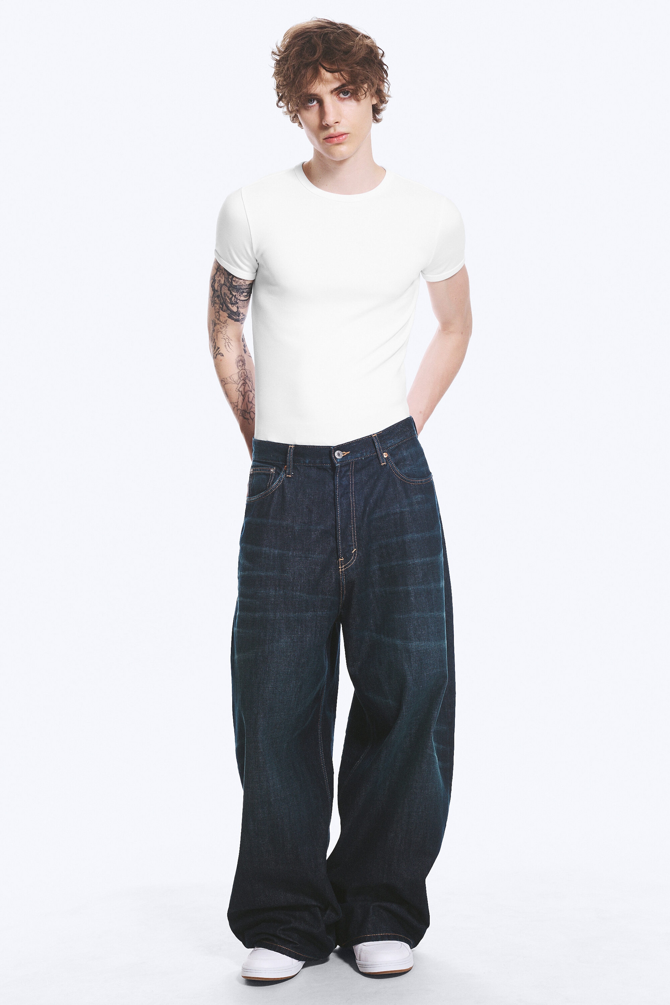 Bounty Blue - Dunkelblau - VOID LOW WAIST LOOSE BAGGY JEANS - 0