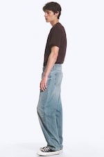 Gloria Blue - Medium Blue - Galaxy Mid Rise Loose Straight Jeans - 3