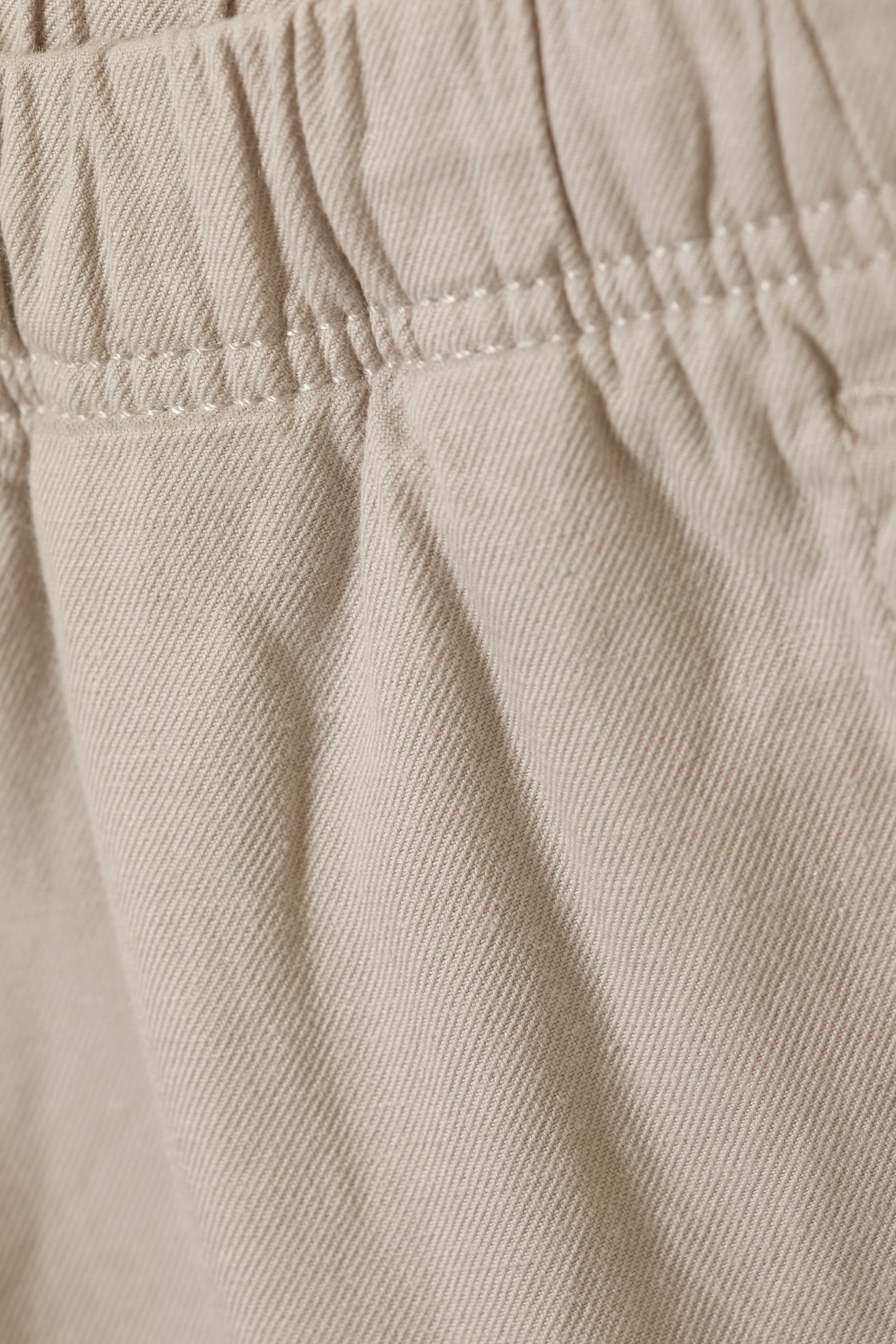 Light Grey - Seth Wide Linen Mix Joggers - 1