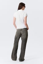 White - Slim Fit Short-Sleeved Crepe Shirt - 2