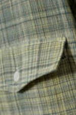 Dusty Green Check - Oversized rutig kortärmad skjorta - 1