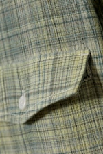 Dusty Green Check - Oversized Checked Short Sleeve Shirt - 1