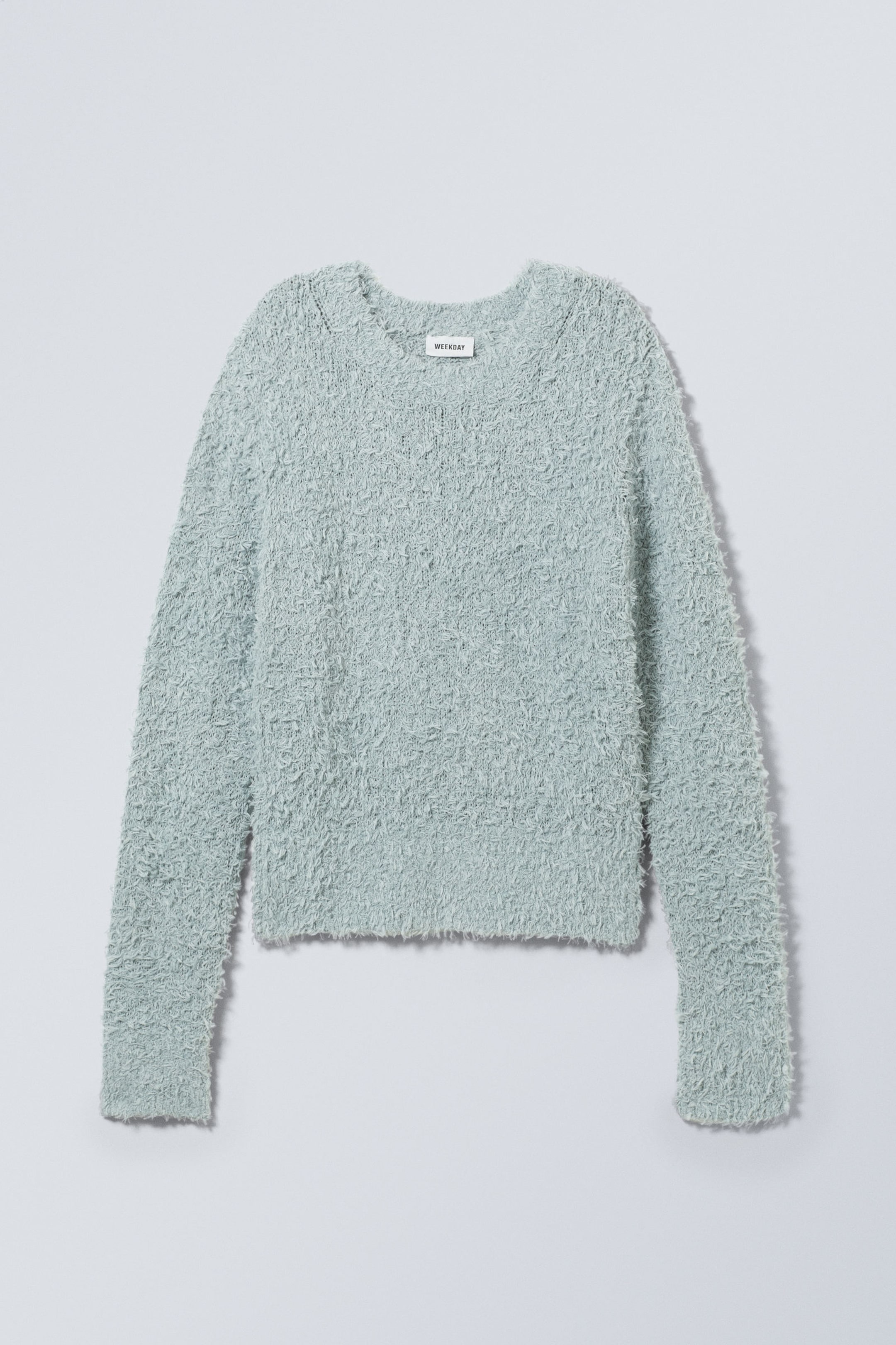 Dusty Blue - Judi Hairy Sweater - 1