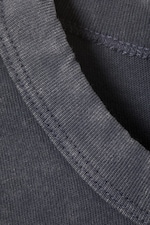 Bleach Washed Dusty Blue - Washed Fitted T-shirt - 1