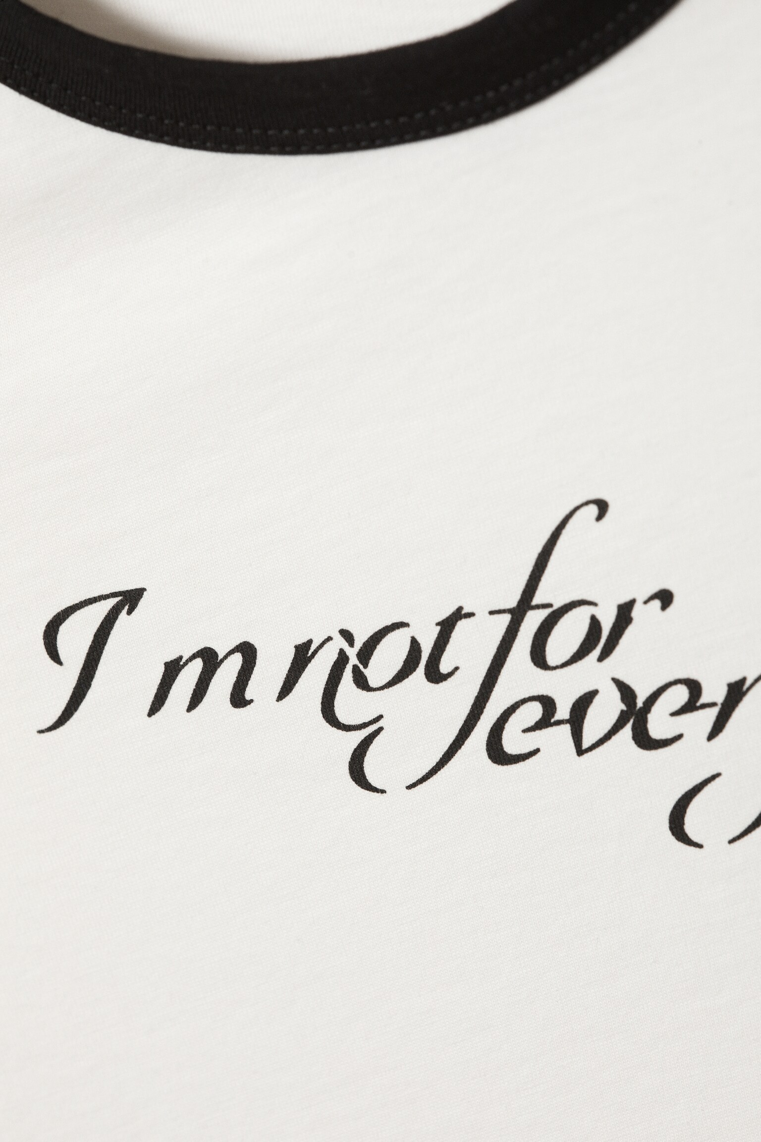 T-shirt con stampa a maniche corte dal taglio slim - Bianco – Not for everyone - 2