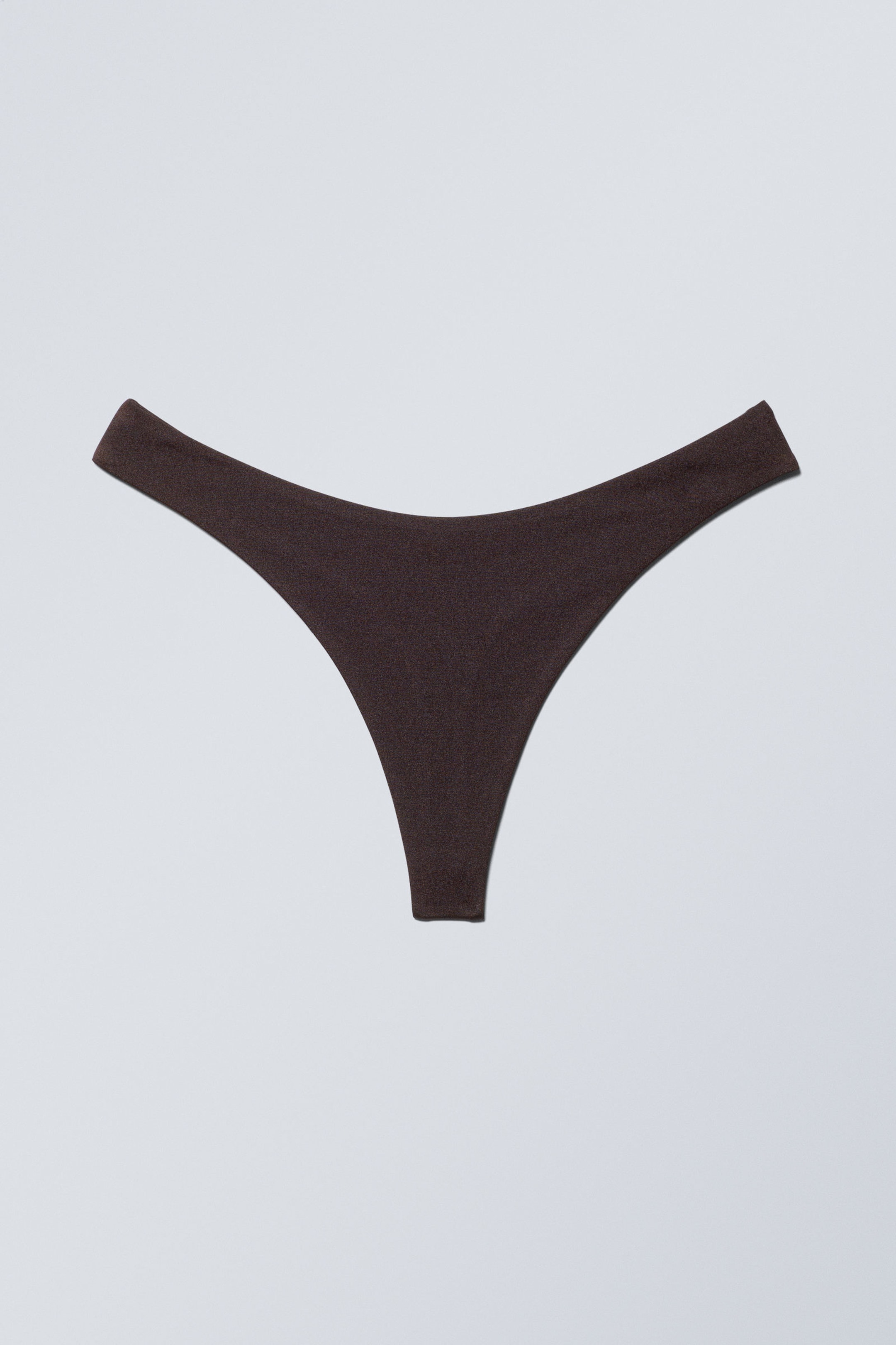 Dark Brown - Thong Bikini Bottoms - 0