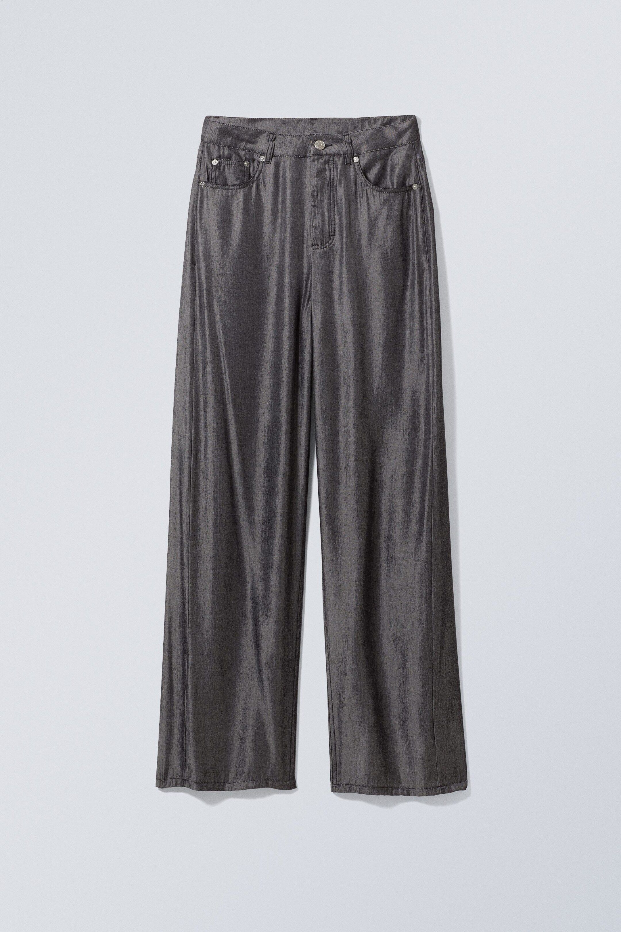 Black glitter metallic - Denver Metallic Trousers - 0