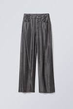 Black glitter metallic - Denver Metallic Trousers - 0