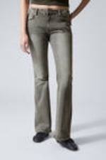 Canyon Grey - Mittelgrau - Flame Low Waist Slim Flared Leg Jeans - 1