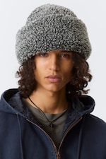 Grijs gemêleerd - Pile docker hat - 0