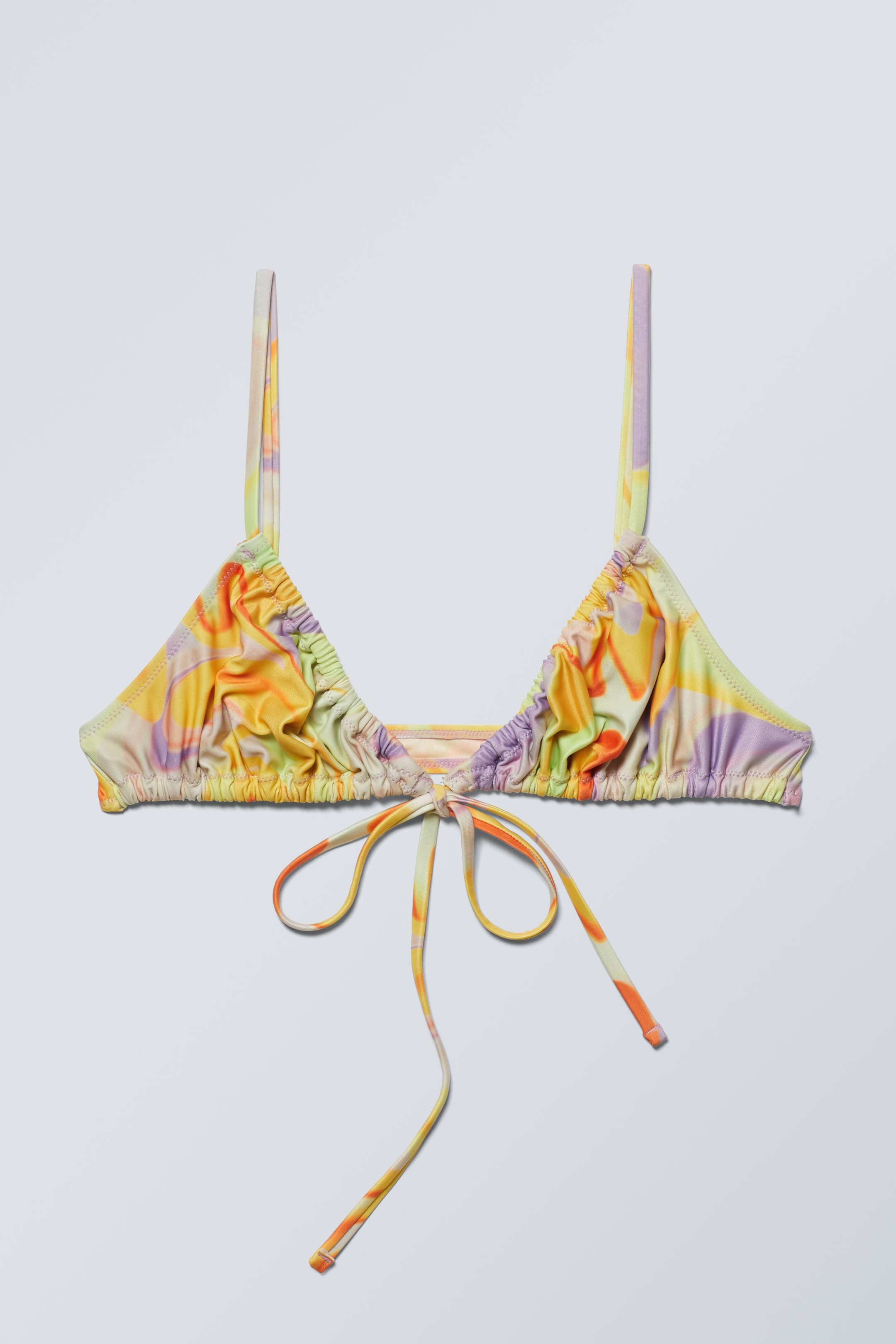 Wirbel - Bedrucktes Triangel-Bikinitop - 0