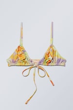 Wirbel - Bedrucktes Triangel-Bikinitop - 0