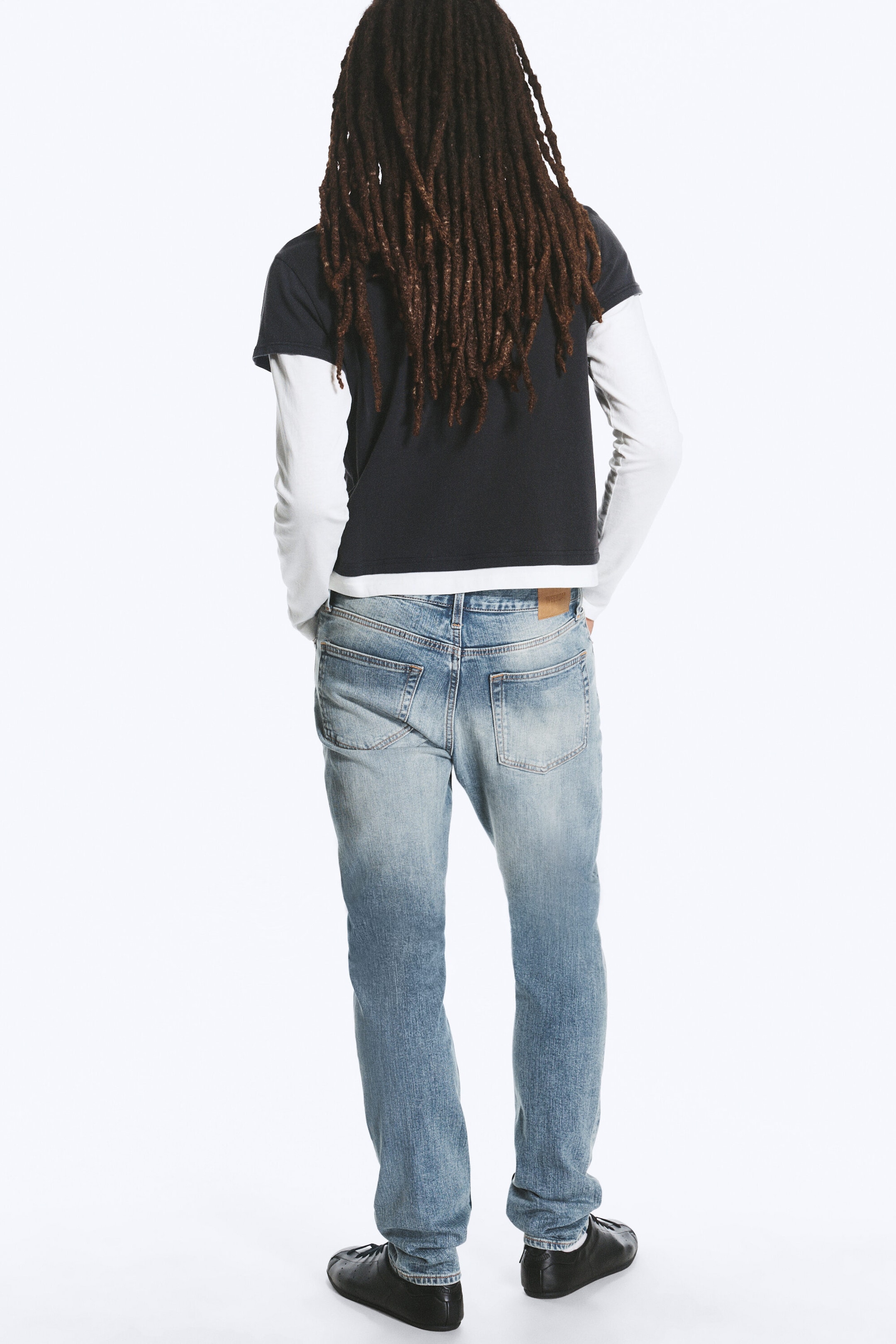 Blue Horses - Medium Blue - Orion rett slim-fit-jeans med mellomhøyt liv - 3