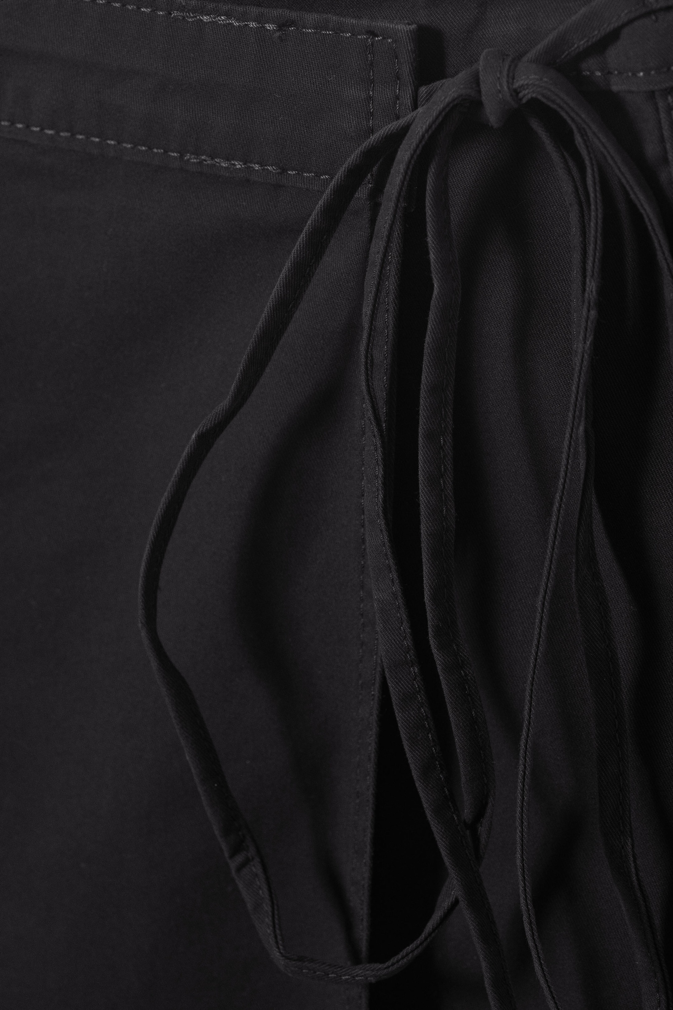 Black - Wrap Mini Skirt - 1