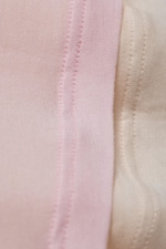 Pink/Beige - Slim Double-Layer Jersey Top - 1