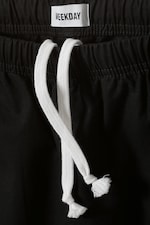 Schwarz - Weite Jogginghose Seth aus Leinenmix - 1
