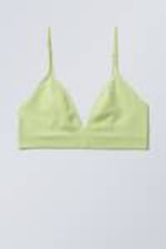 Ljusgrön - Cat Triangle Bra - 0