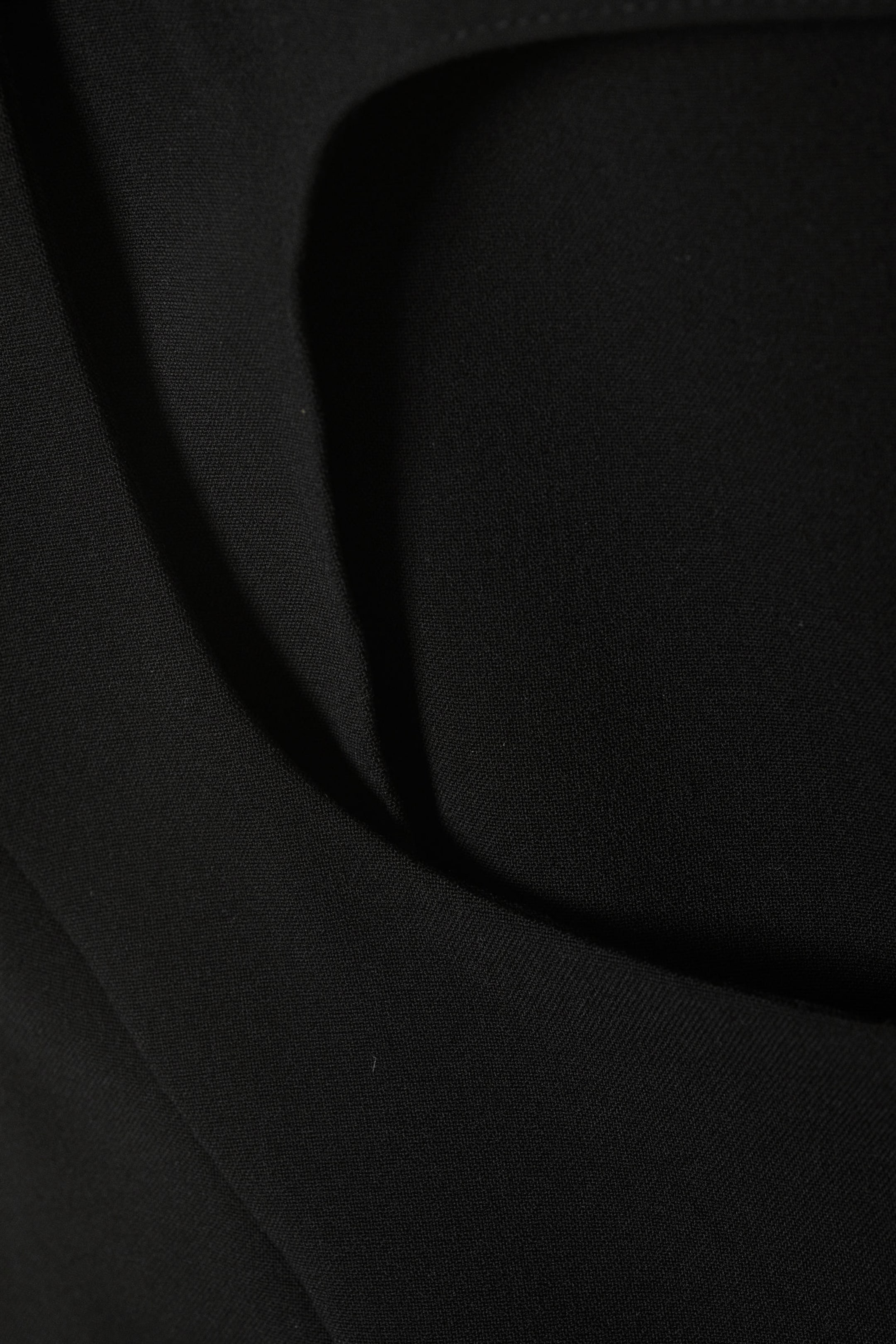Black - Square Neck Zip Top - 2