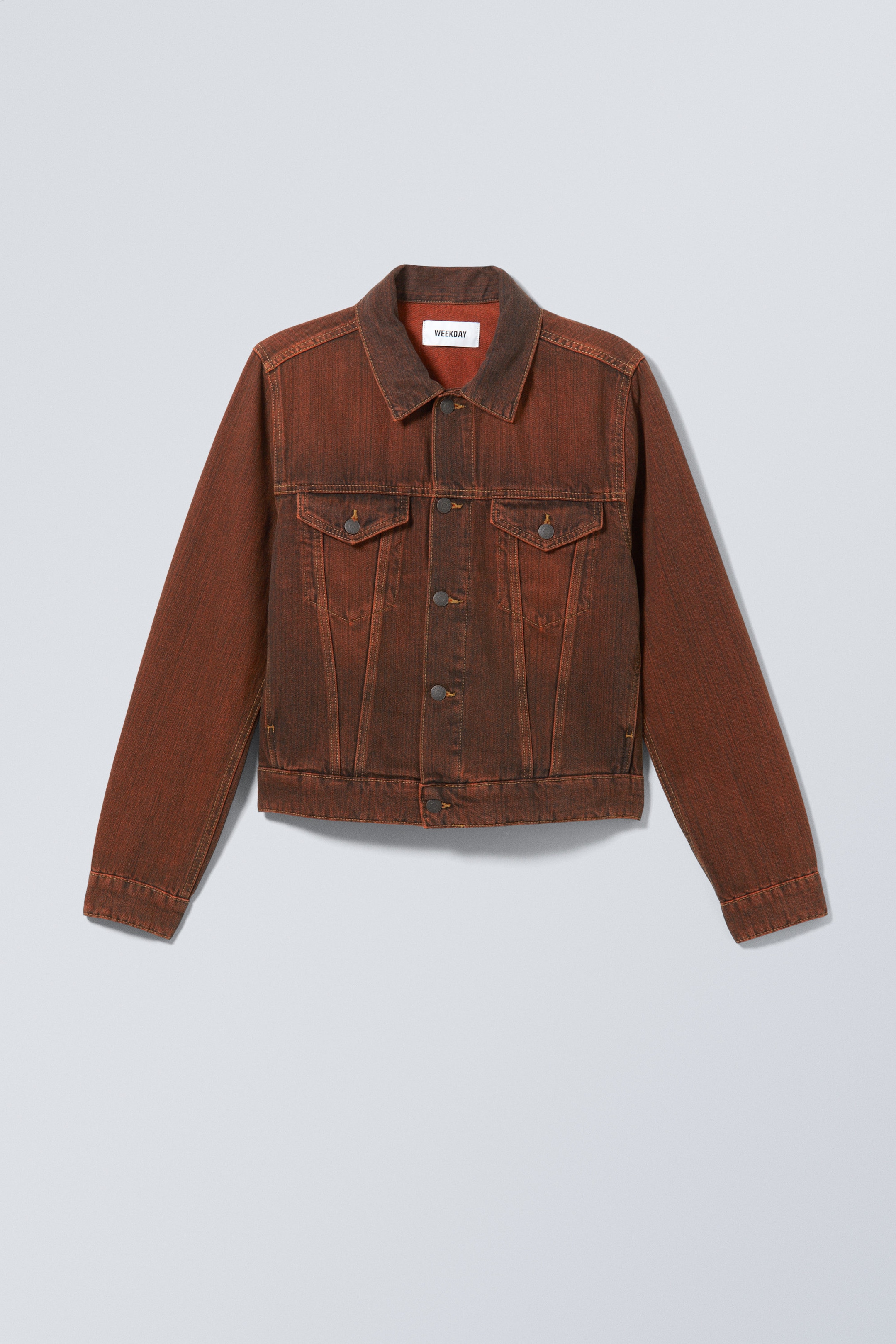 Rusty Red - Rodeo Denim Trucker Jacket - 0