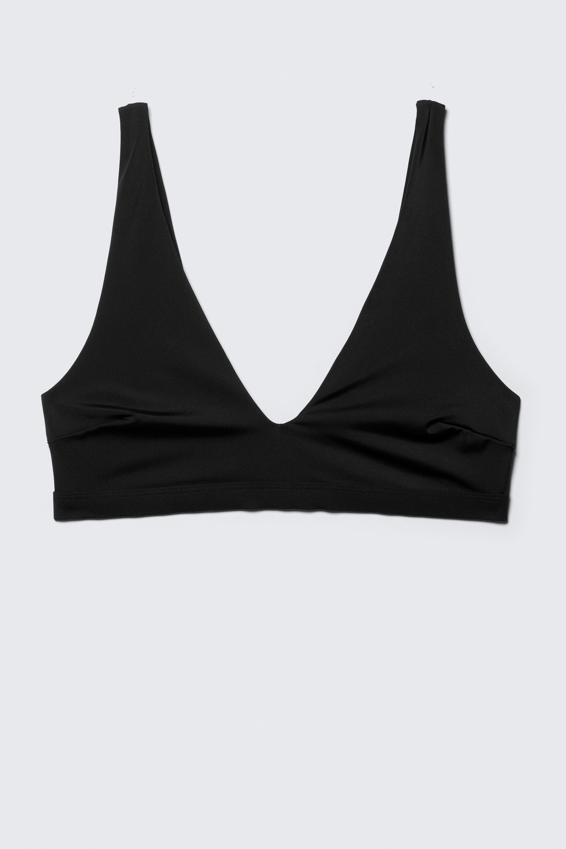 Svart - Plunge pull-on bikinitopp - 3