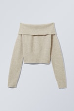 Ecru - Lolo Off Shoulder Sweater - 0