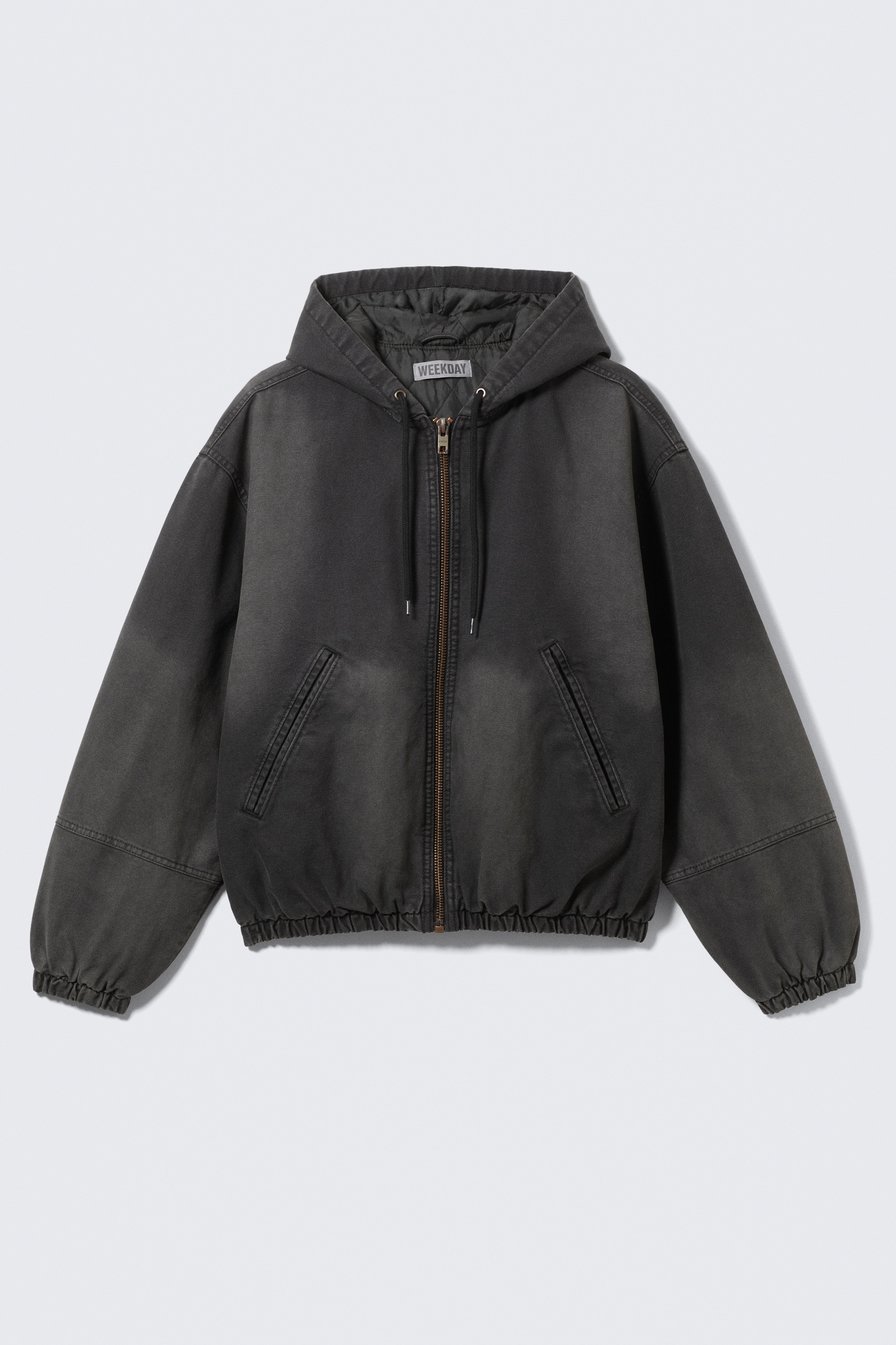 Grösseres Bild ansehen: Lässige Bomberjacke mit Kapuze - Verwaschenes Schwarz - HERREN | H&M CH 6