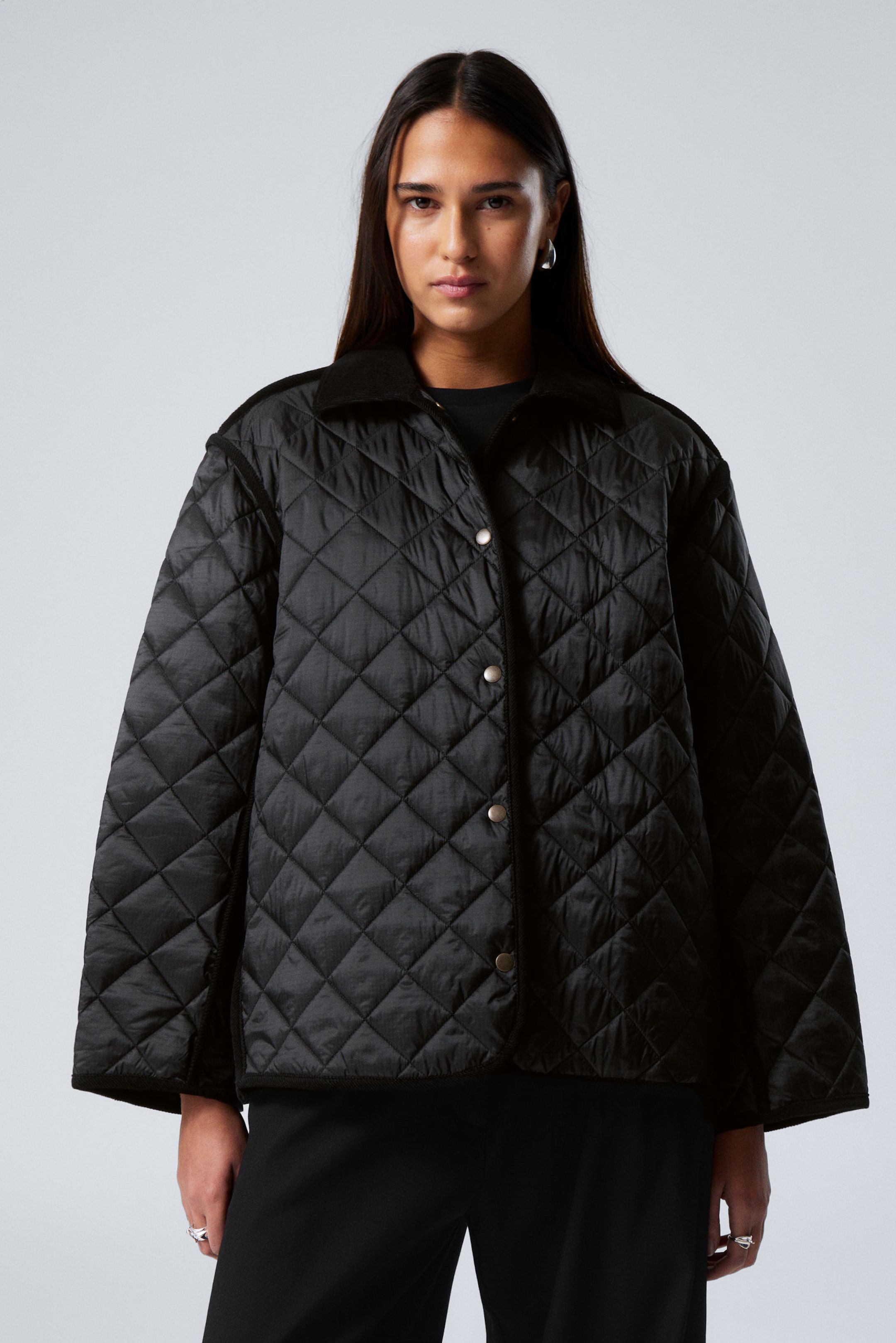 #272628 - Gesteppte Oversize-Innenjacke - 2