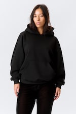 Black - Oversized Heavyweight Hoodie - 0