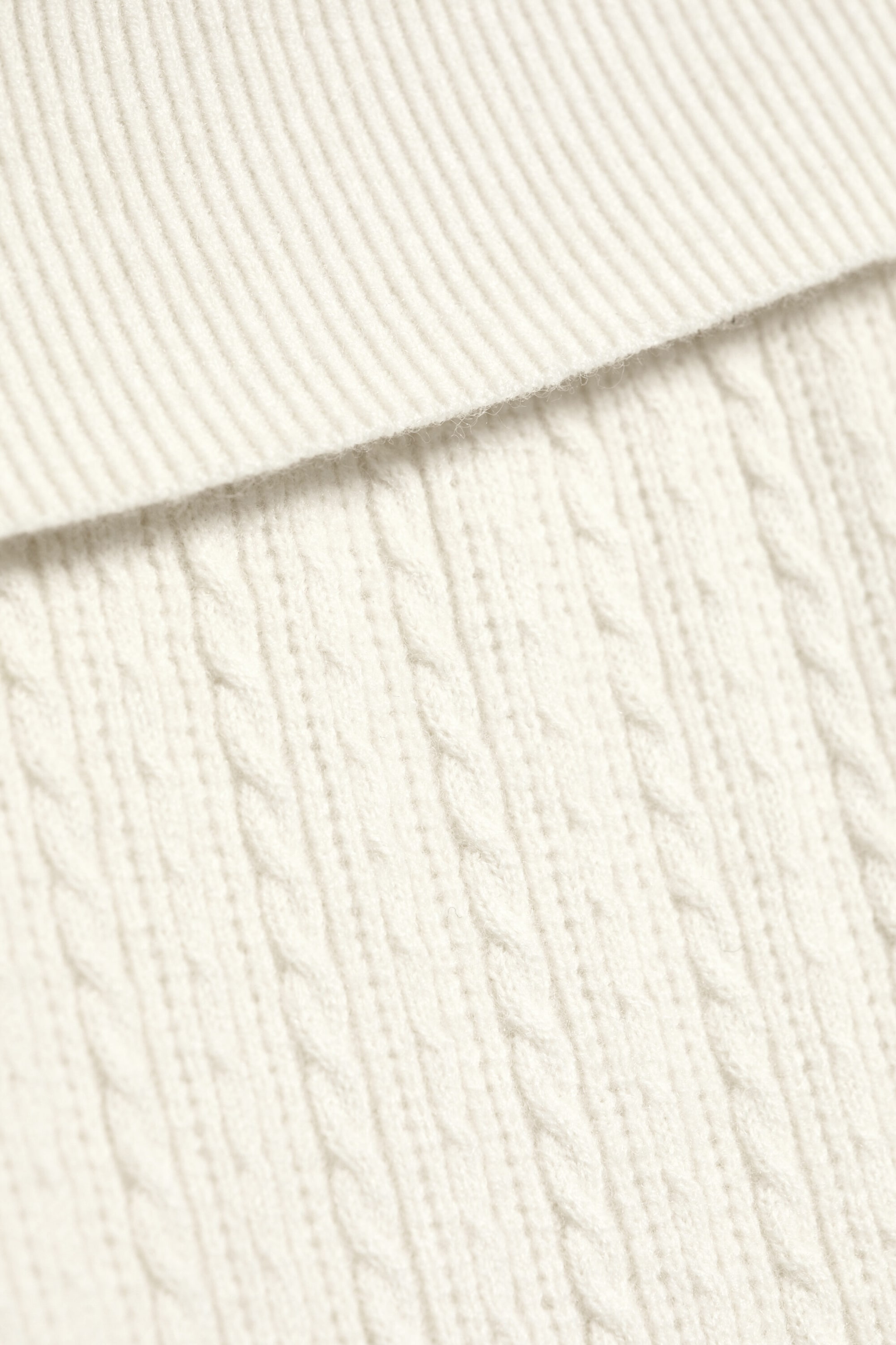 Off-white - Wool-Blend Cable-Knit Flared Trousers - 5