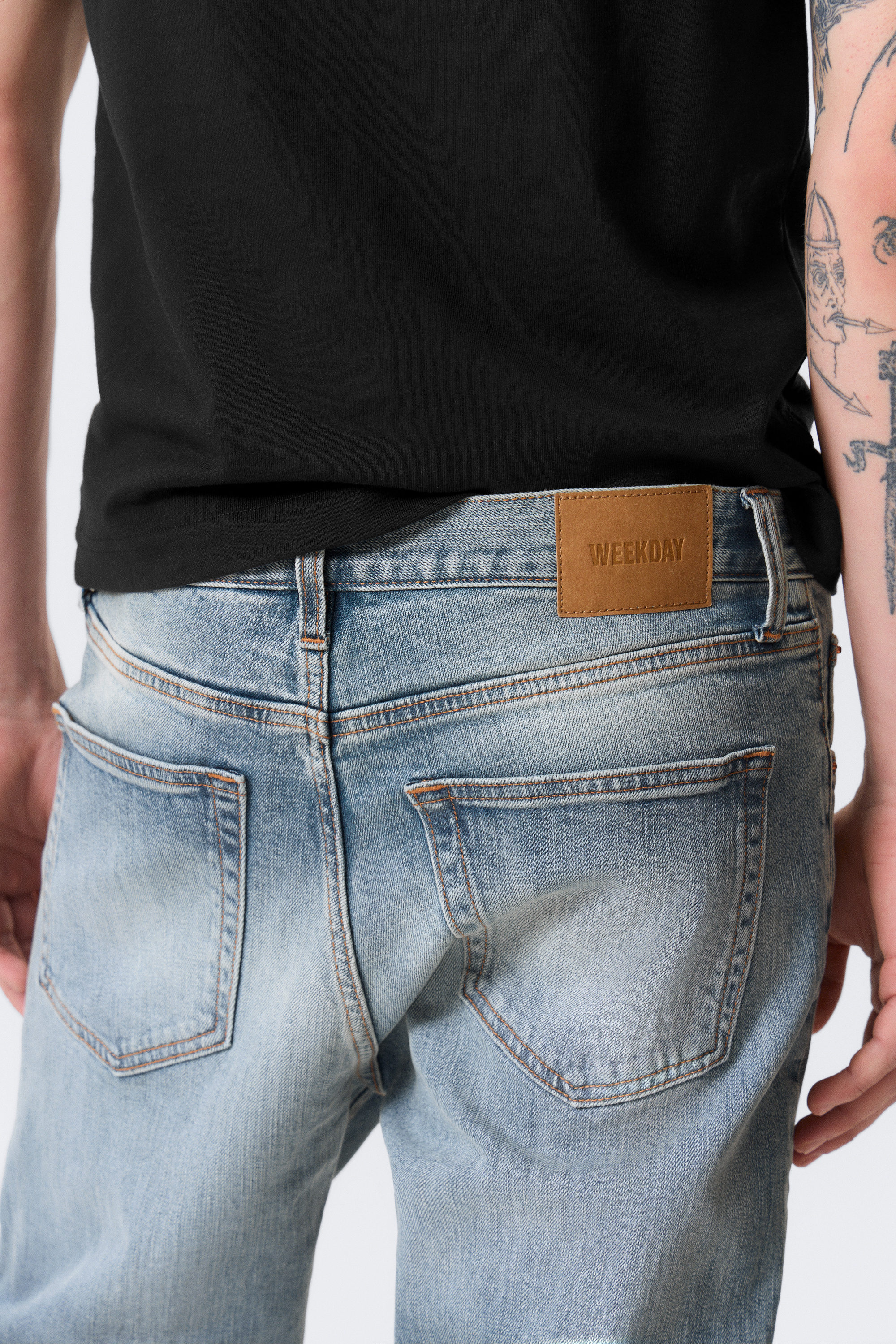 Blue Horses - Medium Blue - Orion Mid Rise Slim Fit Straight Leg Jeans - 3