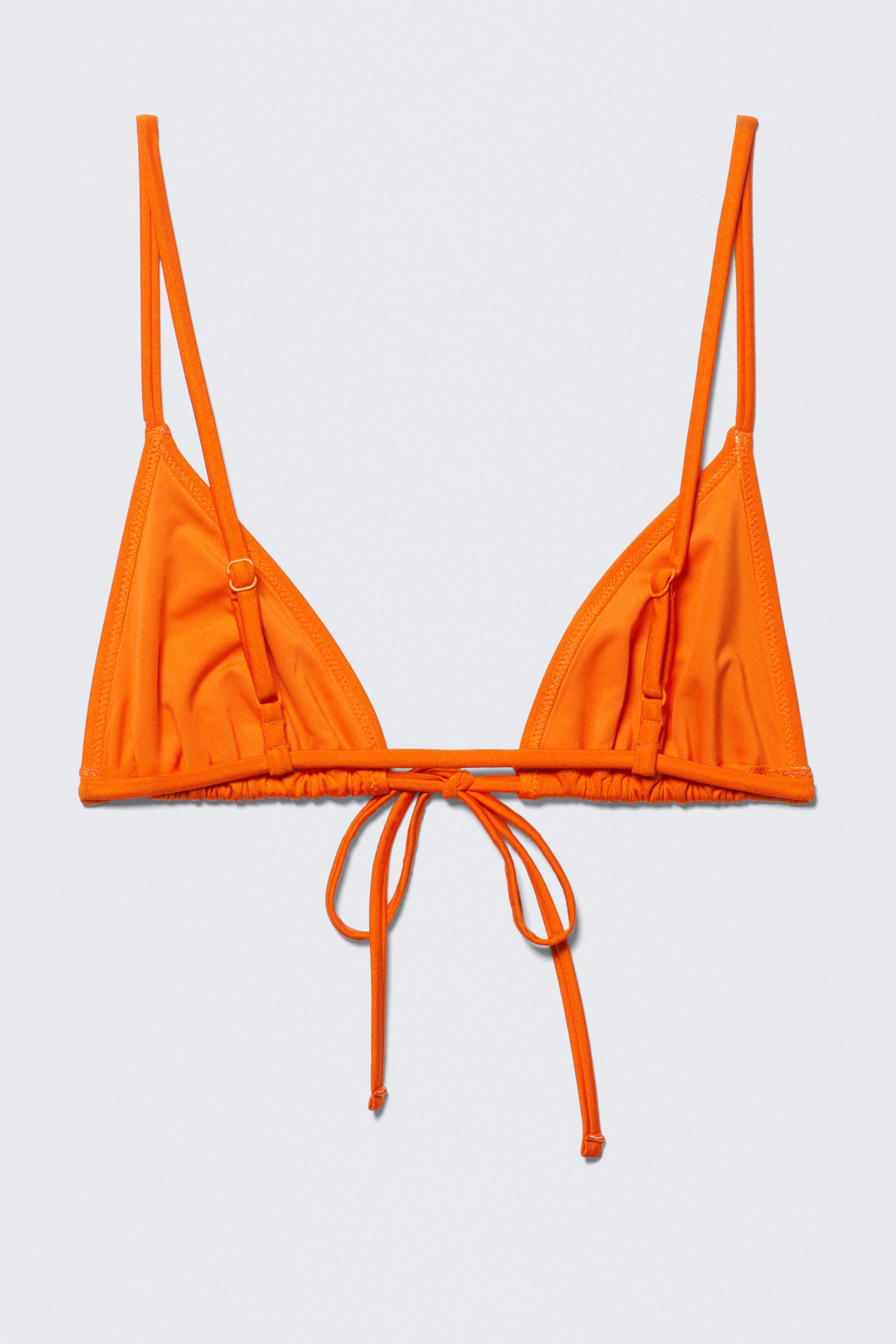 Bright Orange - Triangle Bikini Top - 2