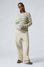 Dirty Beige - Light Beige - Astro Loose Baggy Leg Jeans - 3
