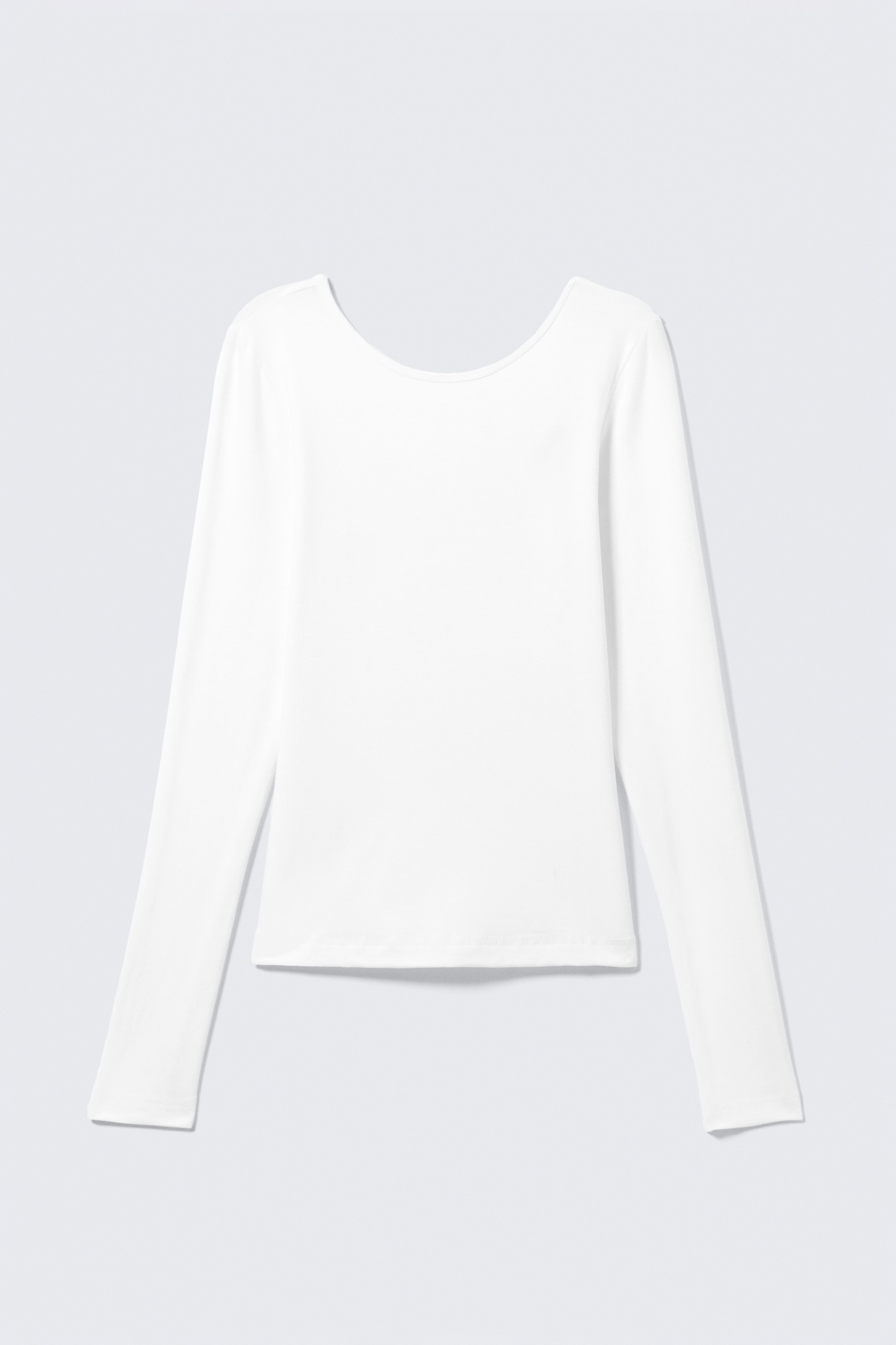 Grösseres Bild ansehen: Longsleeve-Top mit tiefem Rückenausschnitt - Weiß - DAMEN | H&M CH 5