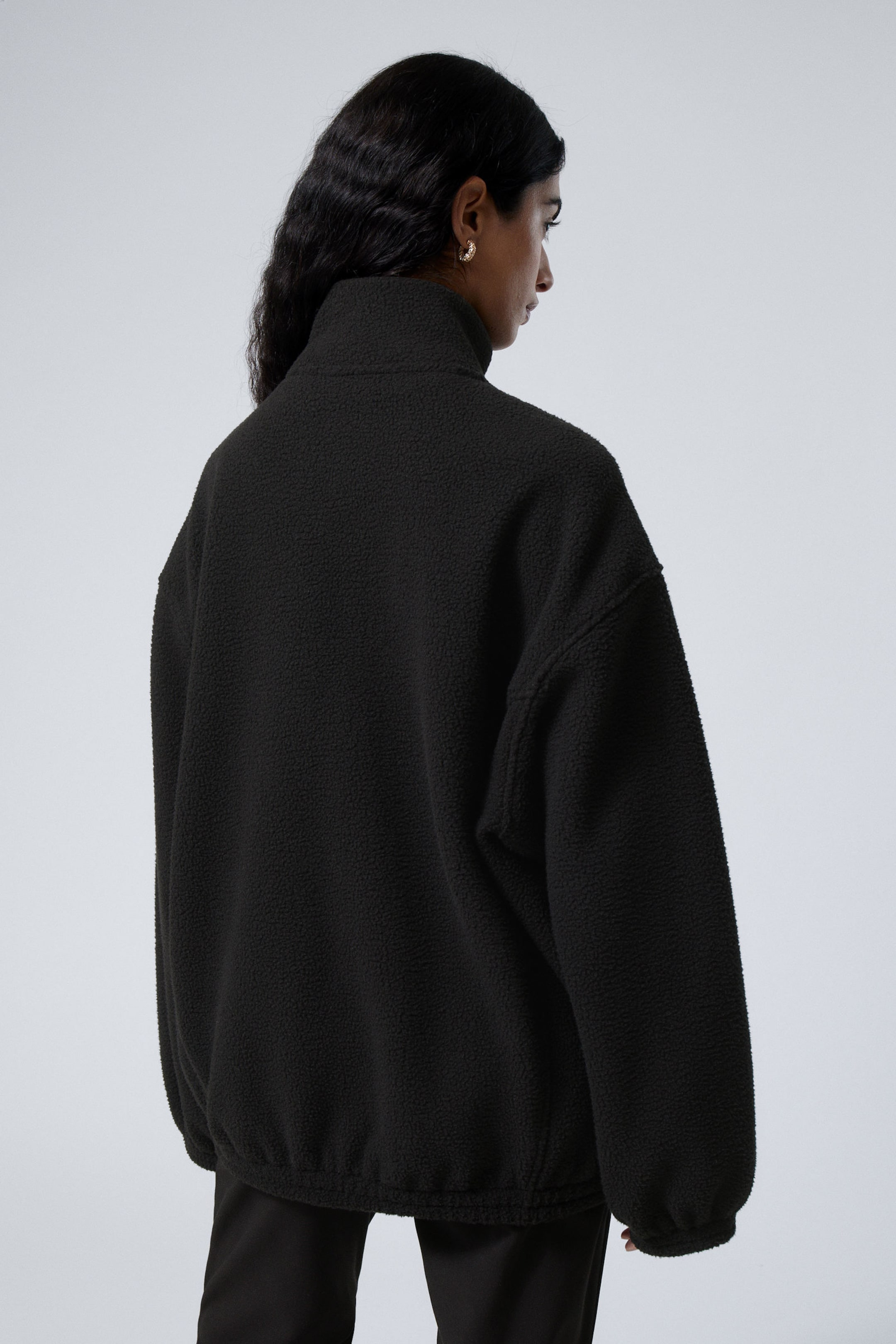 Black - Fleece Zip Jacket - 2