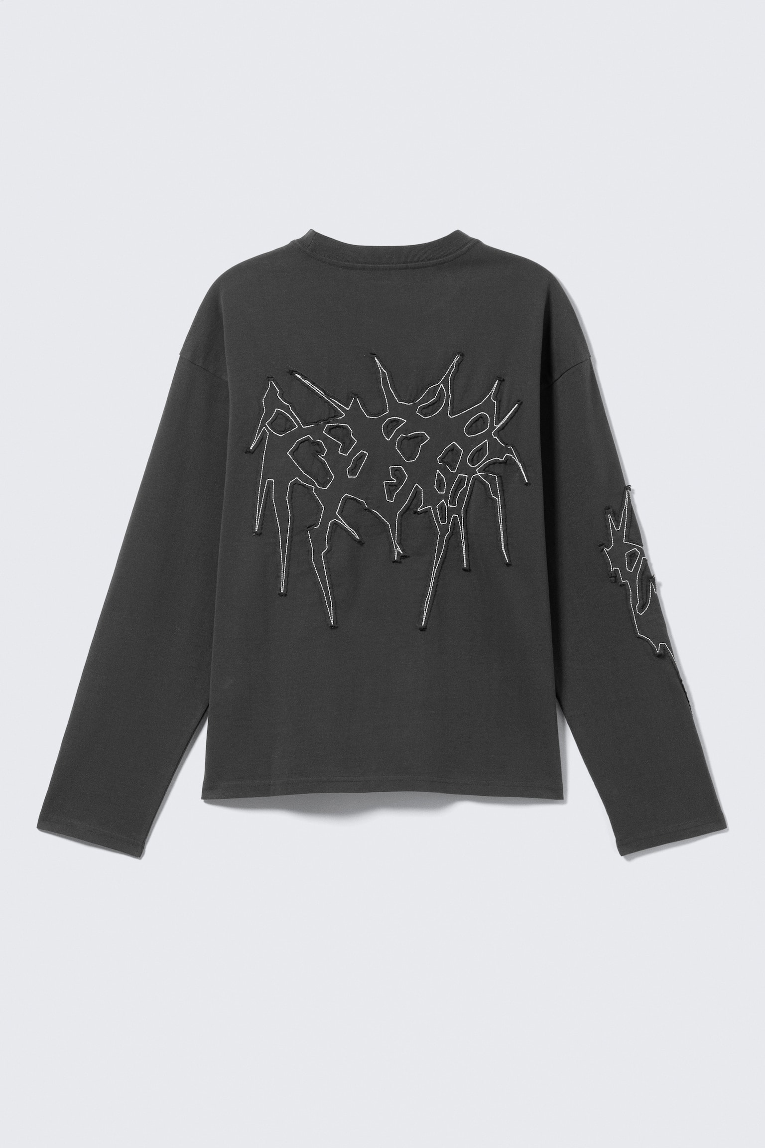 Great Boxy Graphic Long Sleeve T-shirt - Tmavě šedá - Tristar/Bílá - Skeleton Angel/Bílá - Airways/Bílá - naštvaní panteři/Černá - Midnight Nightmare/Bílá - Skull Flame/Tmavě šedá - Big Mess