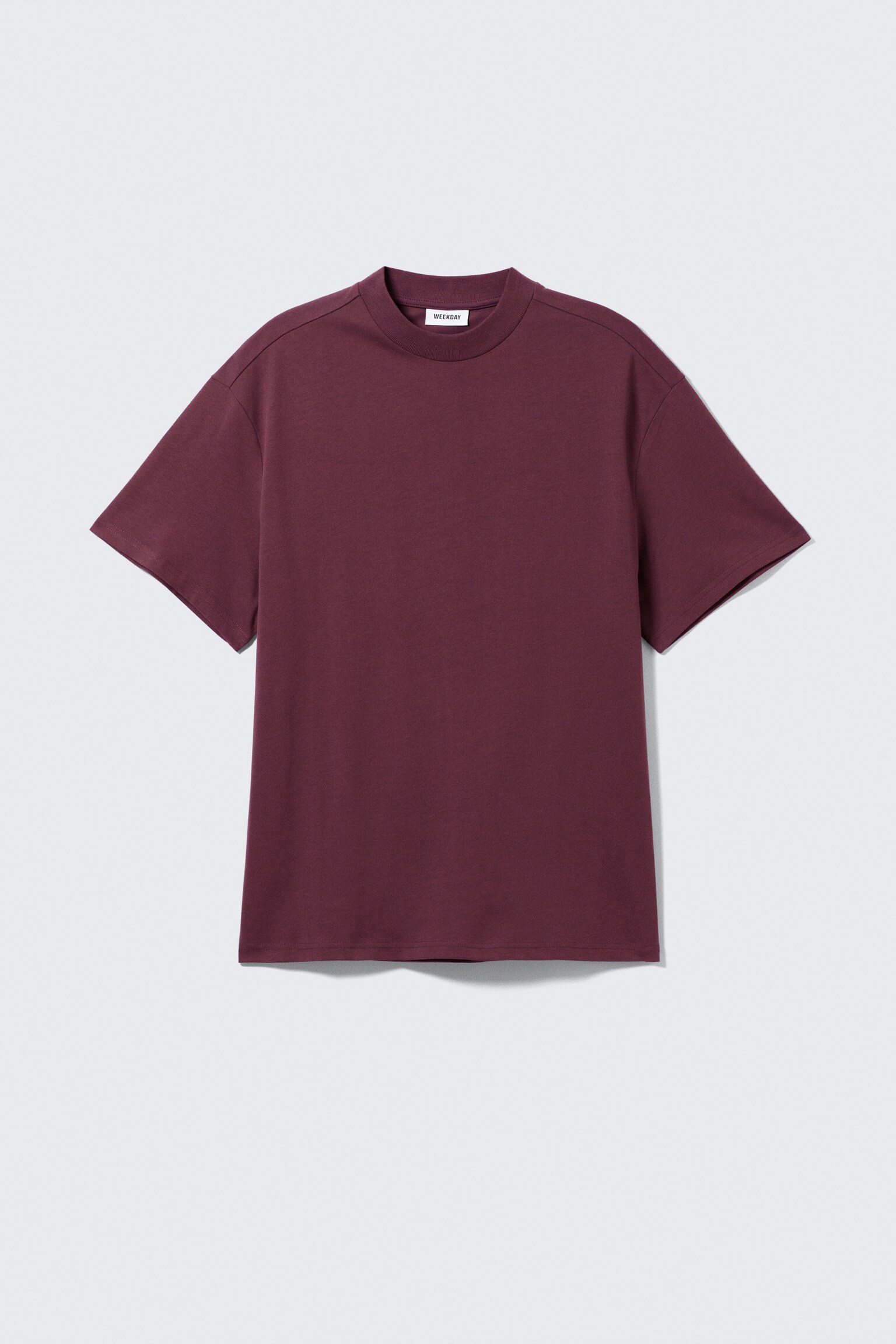 Great Heavyweight T-shirt - Dark Pink/Light Dusty Grey/Bright Blue/Black/White Light - 1
