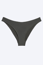 Dark Grey - Shimmer - Scoop Bikini Bottoms - 3