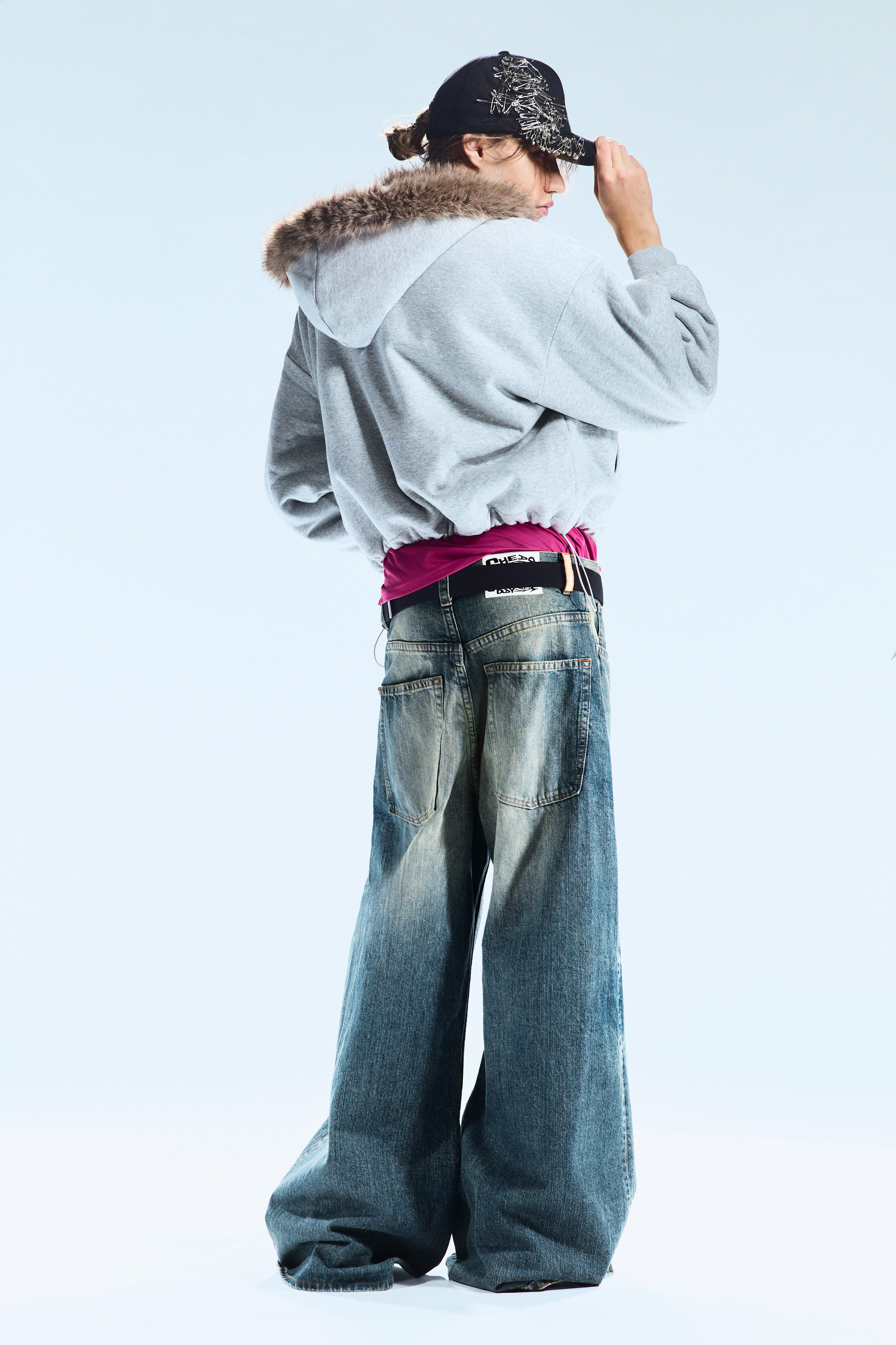 Canyon Blå - Mellanblå - Rad Super Regular Waist Loose Wide Jeans - 2