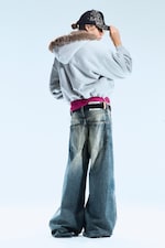 Canyon Blue - Bleu moyen - Jean large ample taille standard Rad Super - 2