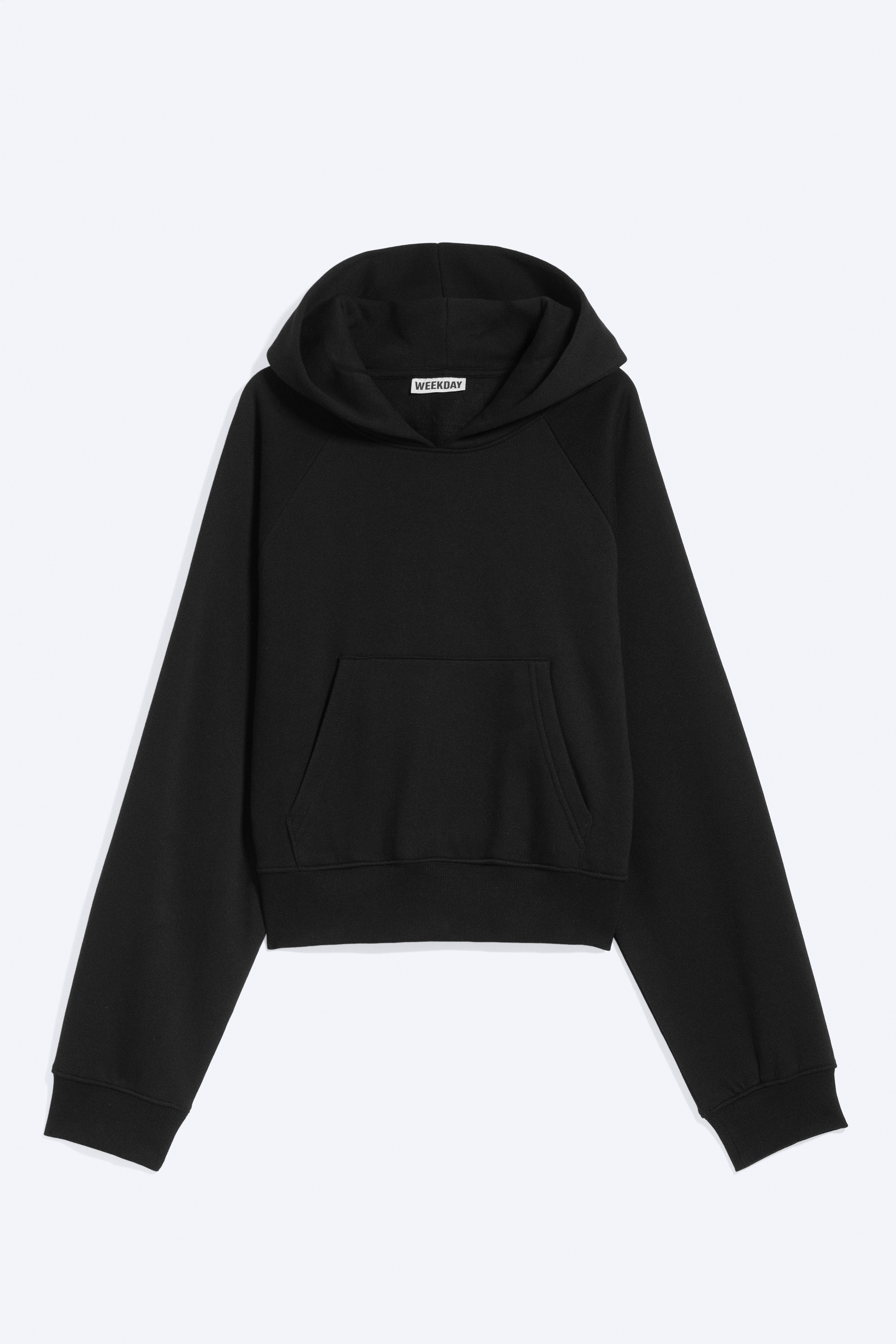 Capuchonsweater met raglanmouwen - Regular Fit - Zwart/Gebroken wit