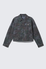 Navy Camo - GIA F RELAXED COTTON TRUCKER JACKET - 4