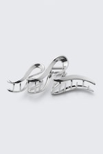 Silberfarben - Wellenförmige Haarklammer - 1