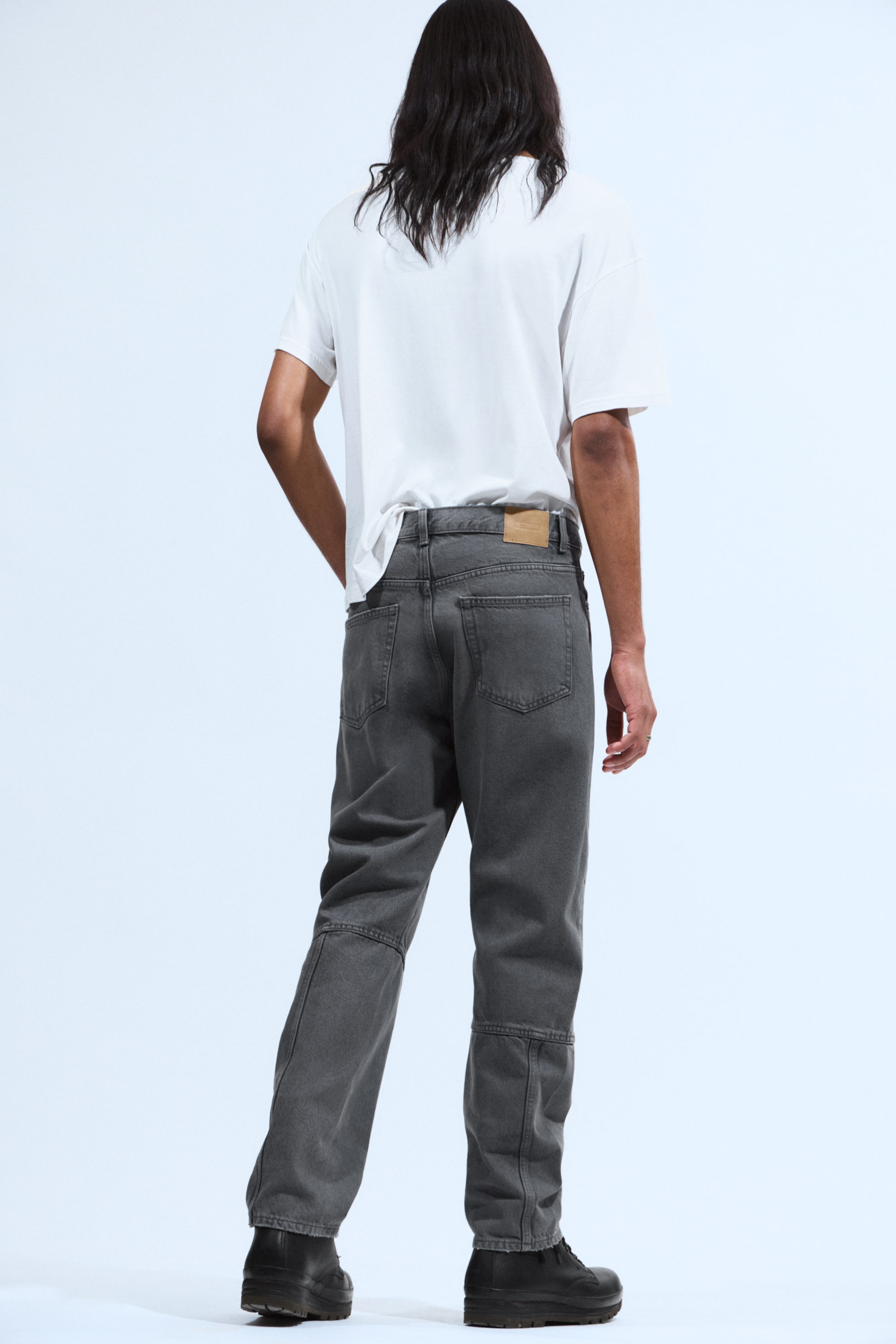 Volcano Blue - Medium Blue - Space Cut Relaxed Straight Leg Jeans - 2