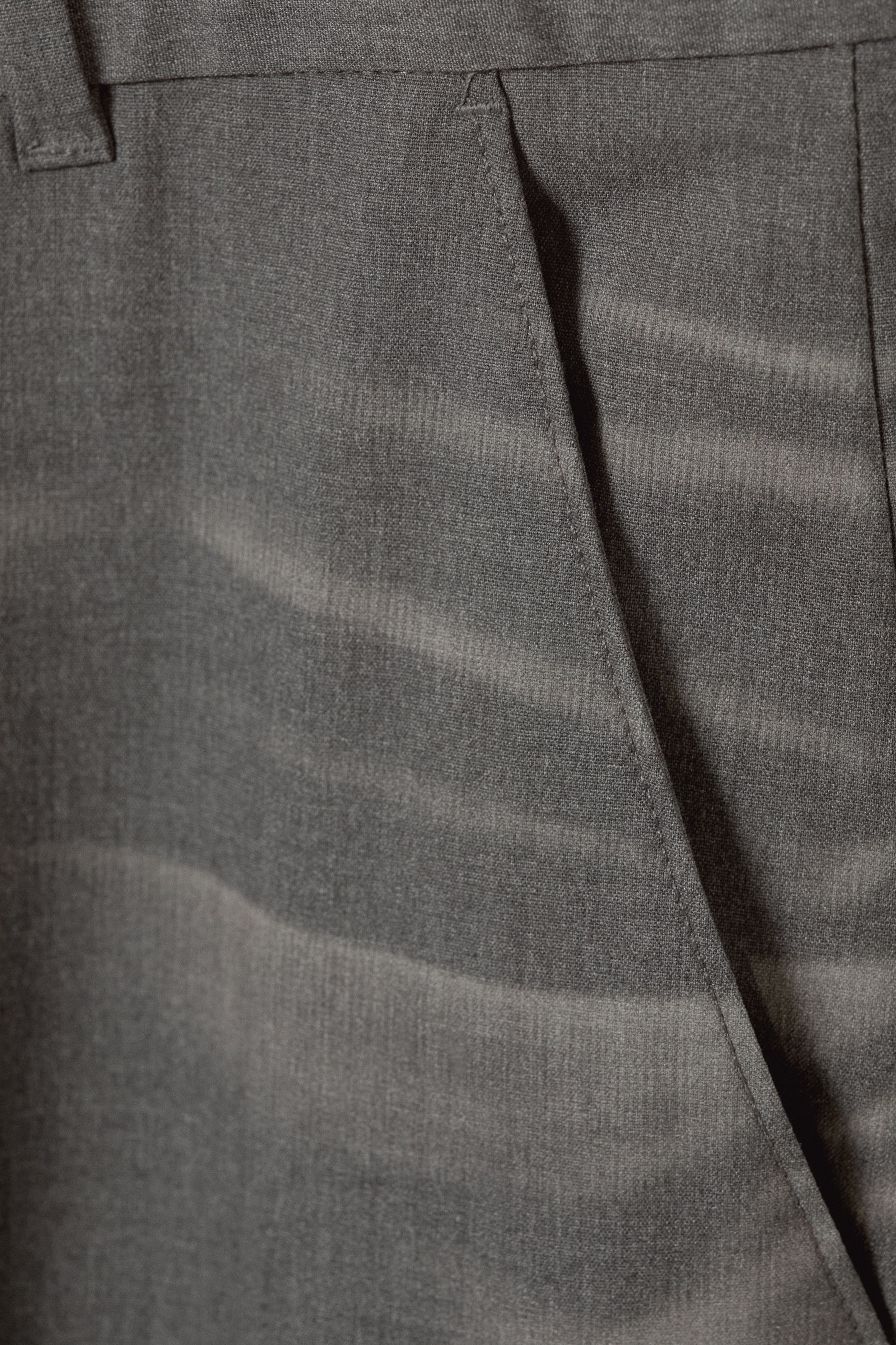 Dusty Grey - Loose Fit Suit Trousers - 2