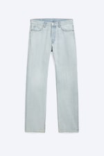Ghost Blue - Light Blue - Space Mid Rise Relaxed Straight Leg Jeans - 4