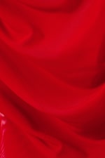 Rot - Transparentes asymmetrisches Langarmoberteil - 1