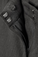 Black - Flared suit trousers - 1